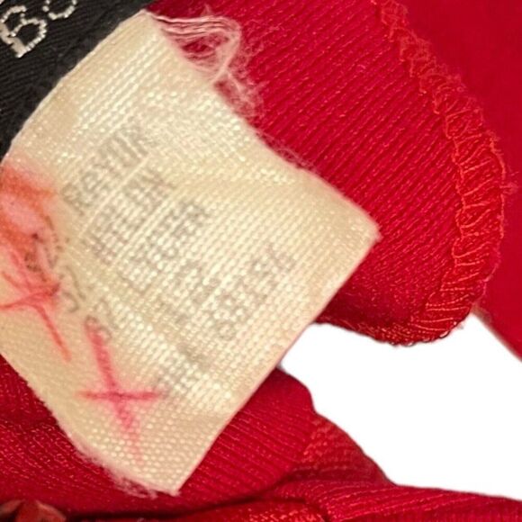 Cynthia Howie Maggy Boutique Midi Maxi Dress Womens 12 Red Vintage Modest Casual - Picture 10 of 10